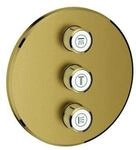Grohe Fertigset Grohtherm Smartcontrol C sunr geb&uuml;rstet, rund, UP-Ventil 3-fach