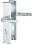 Hoppe Schutzgarnitur London 113/2221A/2440 Alu.F1 72mm 37-42mm