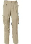 Mascot Hose mit Knietaschen, Stretchstoff Hose Gr&ouml;&szlig;e 82C42, hellkhaki