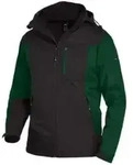 FHB Softshell-Jacke JANNIK gr&uuml;n-schwarz XS