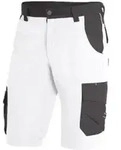 FHB Bermuda THEO wei&szlig;-anthrazit 50 300g/m2 Baumwolle-Polyester