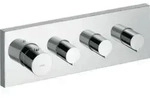 hansgrohe Fertigmontageset Axor Starck UP-Thermostat., eck., 3 Verbr., chrom
