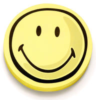 Magnetoplan Kommunikationskarten Smiley, 100 St&uuml;ck gelb, negativ (1111564)