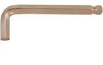 KS Tools BERYLLIUMplus Innensechskant-Winkelstiftschl&uuml;ssel, 6 mm, mit Kugelkopf