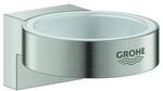 Grohe Halter Selection supersteel, f&uuml;r Glas und, Seifenspender (41027DC0)