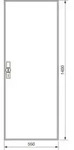 Hager Z&auml;hlerschrank,universZ 1400x550x205,IP44 ZB52S