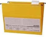 Eichner PVC-H&auml;ngemappe Platin Lineseitlich offen, gelb