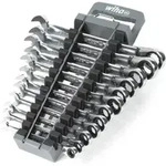 Wiha Ringratschen-Gabelschl&uuml;ssel Set 12-tlg. umschaltbar inkl. Halter I Ring
