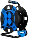REV Leertrommel 4-fach Kunststoff IP44 schwarz/blau
