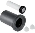 Geberit Anschlussgarnitur d 90mm, 185mm, f WWC, PE/PP, mattchr.