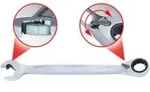 KS Tools DUO GEARplus Ringmaulschl&uuml;ssel,Maul-Ratschenfunktion 30mm, umschaltbar