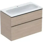 Geberit M&ouml;bel-Waschtischset iCon 90x63x48cm, we/KeraTe, Ei, Gr. lava matt