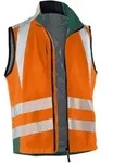 K&uuml;bler PSA Reflectiq Weste 7207 warnorange/moosgr&uuml;n XS
