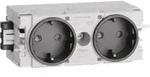 Tehalit Steckdose 2-fach gs C-Profil GS2000 gsw