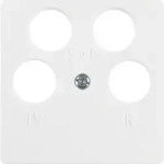 Berker Zentralplatte pws 4 Loch 14841909