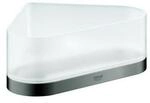 Grohe Eck-Glasablage Selection hard graphite, mit Halterung (41038A00)