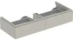 Geberit Waschtischunterschrank Xeno2 117,4x22x46,2cm, m 2 Laden, matt/greige