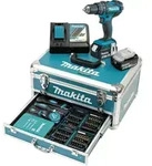 Makita Akku-Schlagbohrschrauber 18V / 3,0 Ah, 2 Akkus + Ladeger&auml;t im Alukoffer +