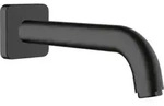 hansgrohe Wanneneinlauf Vernis Shape Wandmont., Ausladung 204mm, matt-schwarz