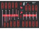 KS Tools SCS Schraubendreher-Satz, 29-teilig in 1/1 Systemeinlage