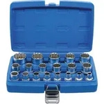 BGS Steckschl&uuml;ssel-Einsatz-Satz Gear Lock Antrieb Innenvierkant 12,5 mm 19-tlg.