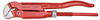 Gedore red 45° abgewinkelte Eck-Rohrzange, Spannweite 55 mm/1 1/2 Zoll, S-Maul,