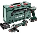 Metabo Akku Combo Set 2.4.3 18 V BS 18 + W 18 L 9-125; metaBOX 165 L