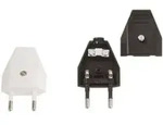 Bachmann Euroflachstecker sw, m.Schraubanschl. 900.002