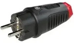 Schutzkontaktstecker IP54 Vollgummi+Erdungss. 16A / 250V AC / 3p (2P+E)