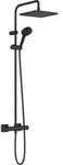 hansgrohe S-Pipe 240 Vernis Shape EcoSm. m Thermostat, 1jet, 8,7 l/min, mattschwarz