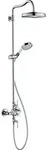hansgrohe Showerpipe Axor Montreux m TH, Kopfbrause, 240mm, 1j, brush. bla vc