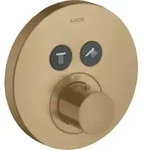hansgrohe Fertigmontageset ShowerSelect UP-THM, 2 Verbr., rund, brushed bronze