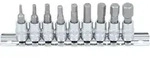 BGS Bit-Einsatz-Satz Antriebe Innenvierkant 6,3 mm Innensechskant 3/32" - 3/8"