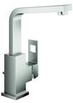 Grohe Waschtisch-Einhebelmischer Eurocube 1/2", L, mit Ablaufgarnitur, supersteel