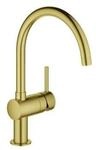 Grohe Sp&uuml;ltisch-Einhebelmischer Minta C sunr geb., schwenkb. Rohrausl, C-Ausl