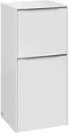 V&B Seitenschrank Subway 3.0 40x86x36,2cm, Sch R/Gr AL gl, Brill. wh.