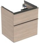 Geberit Waschtischunterschrank iCon 59,2x61,5x47,6cm, 2 L, Eiche/Gr. la. ma