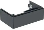 Geberit Waschtischunterschrank One 74x50,4x47cm, matt-schwarz, 1 Schubladen