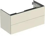 Geberit Waschtischunterschrank One 103,6x50,4x47cm, sand-grau/l hg, 2 Laden