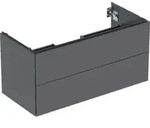 Geberit Waschtischunterschrank One 103,6x50,4x47cm, lava/lackiert m, 2 L