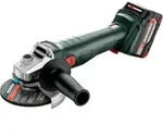 Metabo Akku-Winkelschleifer W 18 L 9-125 metaBOX 165 L; 18V 2x4Ah Li-Power +...