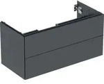 Geberit Waschtischunterschrank One 103,6x50,4x47cm, matt-sw, 2 Schubladen
