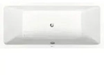 Duravit Rechteck-Badewanne No. 1 180x80x40cm, EB-Version, 2 RS, wei&szlig;