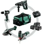 Metabo Akku Combo Set Bauhandwerk 4.3 SB 18 LT BL + W 18 L 9-125 Quick + KH 18 LTX 24