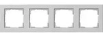 Gira Abdeckrahmen 4-f. grau 021437