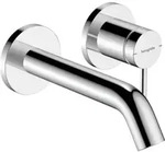 hansgrohe Einhebel-Waschtischarmatur Tecturis S UP, f Wandmont., Ausladung 165mm,