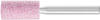 PFERD STEEL Schleifstift Zylinder Ø 13x25 mm Schaft-Ø 6 mm A80 für Stahl- und