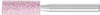 PFERD STEEL Schleifstift Zylinder Ø 10x25 mm Schaft-Ø 6 mm A80 für Stahl- und