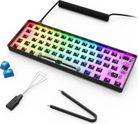 Sharkoon SKILLER SGK50 S4, 60%, Kabelgebunden, USB, QWERTY, RGB-LED, Schwarz