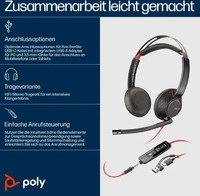 Poly 8X231A6, Poly HP Poly Blackwire 5220 - Headset - On-Ear - kabelgebunden